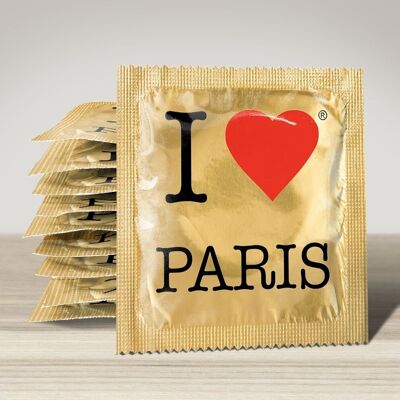Condón: I Love Paris Gold