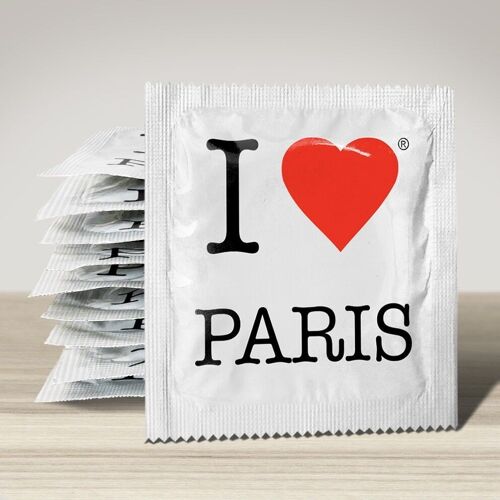 Préservatif: I Love Paris Blanc