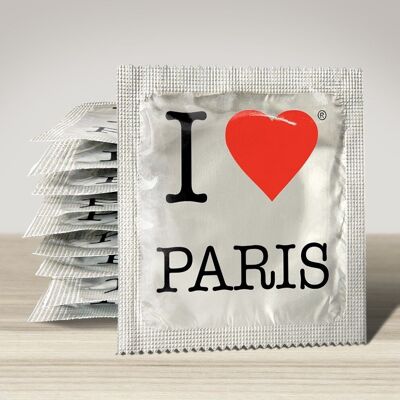 Condón: I Love Paris Chrome