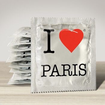Préservatif: I Love Paris Chrome