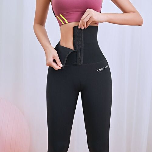 Fitness pants with waist and abdomen
