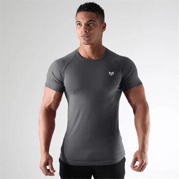 Gym Short Sleeve T Vêtements de sport à séchage rapide pour la course 5