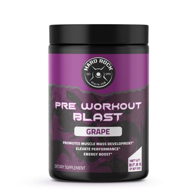 Hard Rock Health® Pre-Workout Blast Grape Flavor