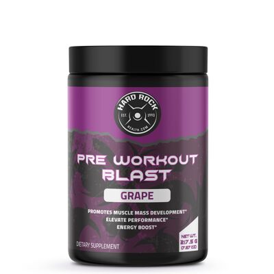 Hard Rock Health® Pre-Workout Blast Grape Flavor