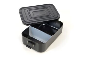 Boîte à lunch XL avec fermeture à clip | passe au lave-vaisselle | TROIKA BOITE NOIRE XXL 4