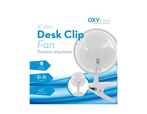 6" 2in1 Desk/Clip Fan