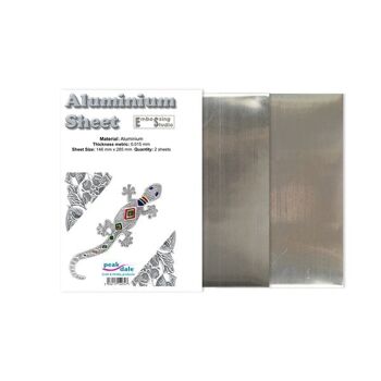 Pack Feuille d'Aluminium Medium 0,125 mm - 2 Feuilles
