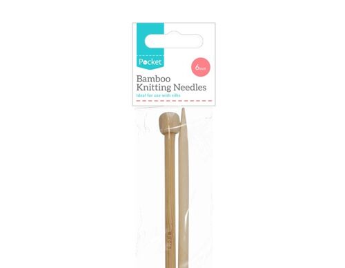 Bamboo Knitting Needles 6mm