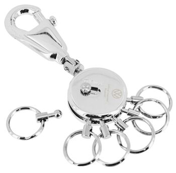 Porte-clés | 6 anneaux interchangeables | avec mousqueton | BREVET VW 2