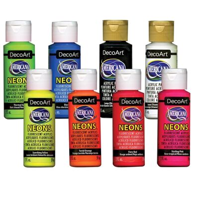 DecoArt Americana - Pinturas Acrílicas Neón - 59ml