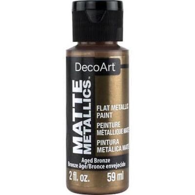 DecoArt Americana Acryl-Metallic-Farbe matt, 2 Unzen (59 ml) – verschiedene Farben