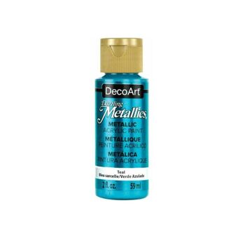 Peintures artisanales acryliques métalliques éblouissantes DecoArt. 2 onces / 59 ml 25