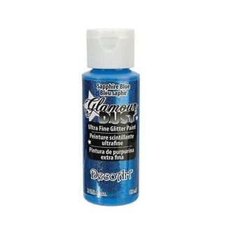 DecoArt Glamour Dust Peinture artisanale à paillettes ultra fines 2 oz (59 ml) - Différentes couleurs 20