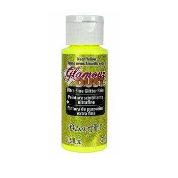 DecoArt Glamour Dust Peinture artisanale à paillettes ultra fines 2 oz (59 ml) - Différentes couleurs 41