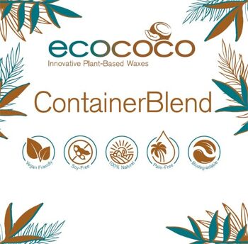EcoCoco Wax - Pellets de mélange de conteneurs - Cire de noix de coco 2