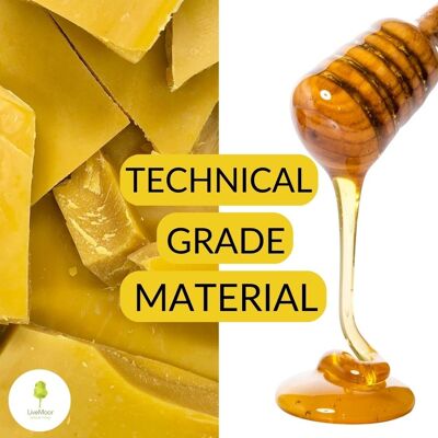 Gefiltertes (gelbes) Bienenwachs – lose – perfekt für die Kerzenherstellung – technische Qualität