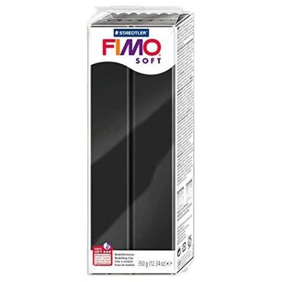 Blocco grande morbido in Fimo - nero - 454 g