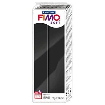 Fimo Soft Großer Block - Schwarz - 454g