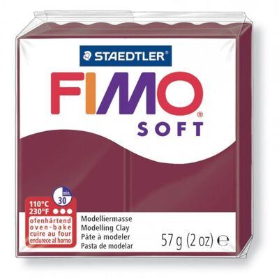 Fimo Soft Merlot - Bloc Standard - 57g