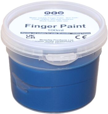 Peintures au doigt - Pots de 100 ml - Différentes couleurs 2