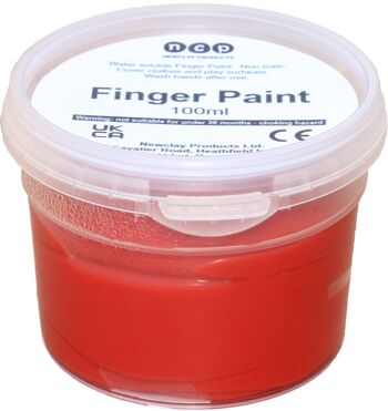 Peintures au doigt - Pots de 100 ml - Différentes couleurs 10