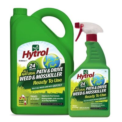 Hytrol - Sans glyphosate - Tout naturel contre les mauvaises herbes et les mousses