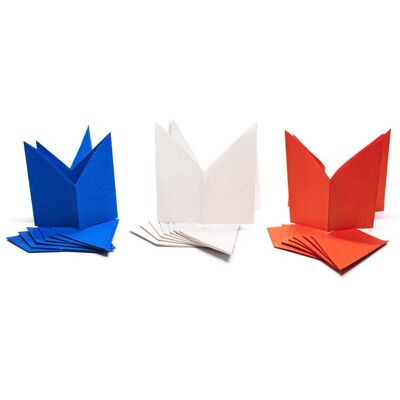 Cappelli per feste dell'incoronazione dei re - rosso, bianco e blu - 25pz