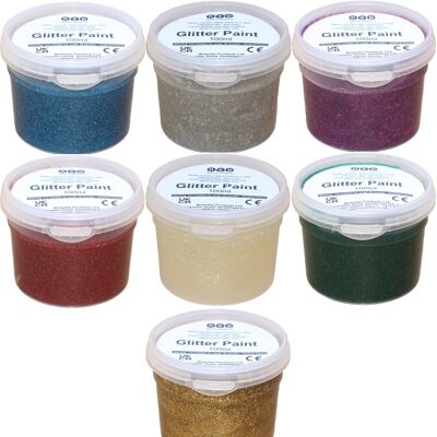 Peinture gel scintillante - Pots de 100 ml - Différentes couleurs