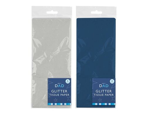Glitter Tissue Paper - 6 Sheets