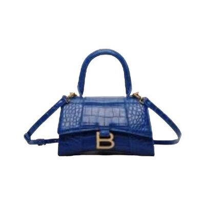 Mini bag Coco con B blu