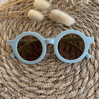 Matte blue sunglasses