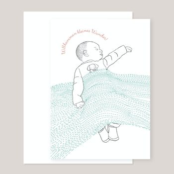 Carte de naissance »Welcome Little Miracle« 1