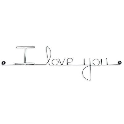 Valentine's Day/Mother's Day Love Message in wire "I love you" - Wall Decoration