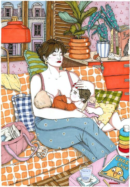 Breastfeeding - Art print