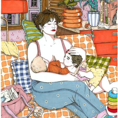 Breastfeeding - Art print