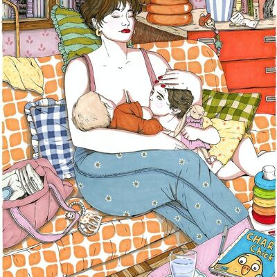 Breastfeeding - Art print