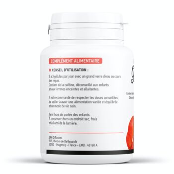 Guarana Biologique - 300 mg - 100 gélules végétales 2