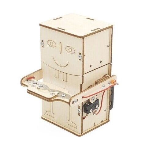 Bouwpakket Robot munteneter/spaarpot- Science Kit