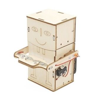 Kit de construction Robot mangeur de pièces / tirelire - Science Kit 1