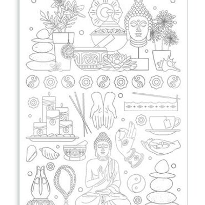 Buddha (à colorier) (SKU: 6511)
