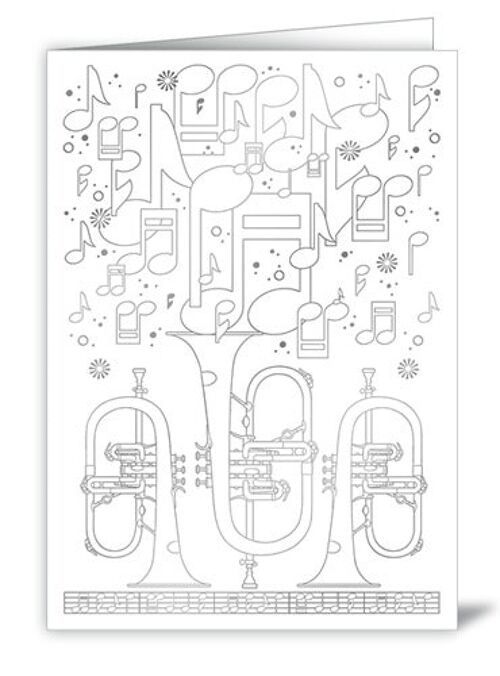 Instruments de musique (à colorier) (SKU: 6508)