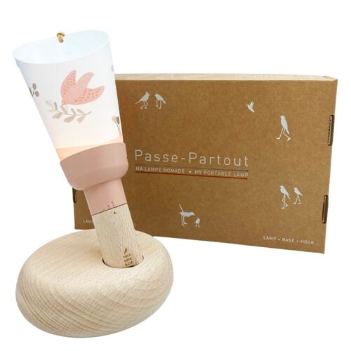 Coffret Lampe Nomade "Passe Partout" -  Paloma - Rose Poudré