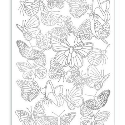 Papillons (à colorier) (SKU: 6504)