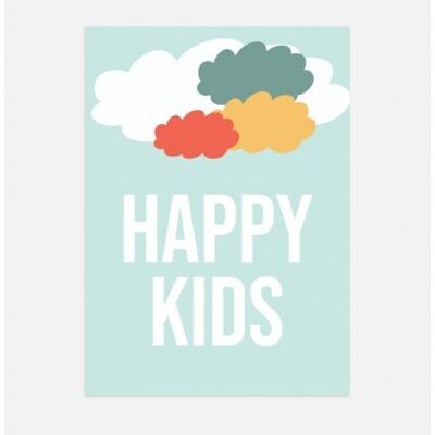 Poster Poster - nuvola per bambini felici