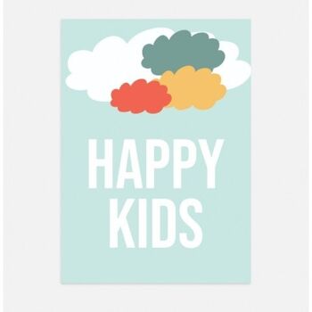 Affiche Poster - happy-kids-cloud 1