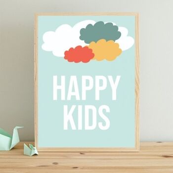 Affiche Poster - happy-kids-cloud 2