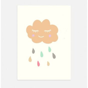 Affiche Poster - rainy-day-beige 1