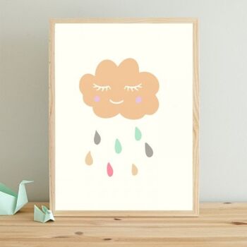 Affiche Poster - rainy-day-beige 3