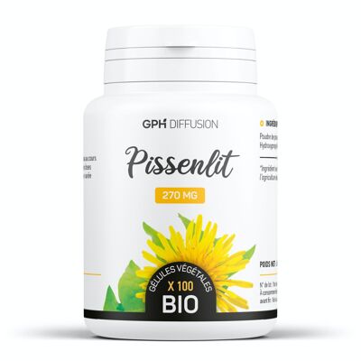 Pissenlit Biologique - 270 mg - 100 gélules végétales