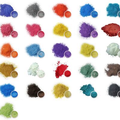 Mica Powder for Cosmetics / Candles etc - Various Colours - 10g Packs